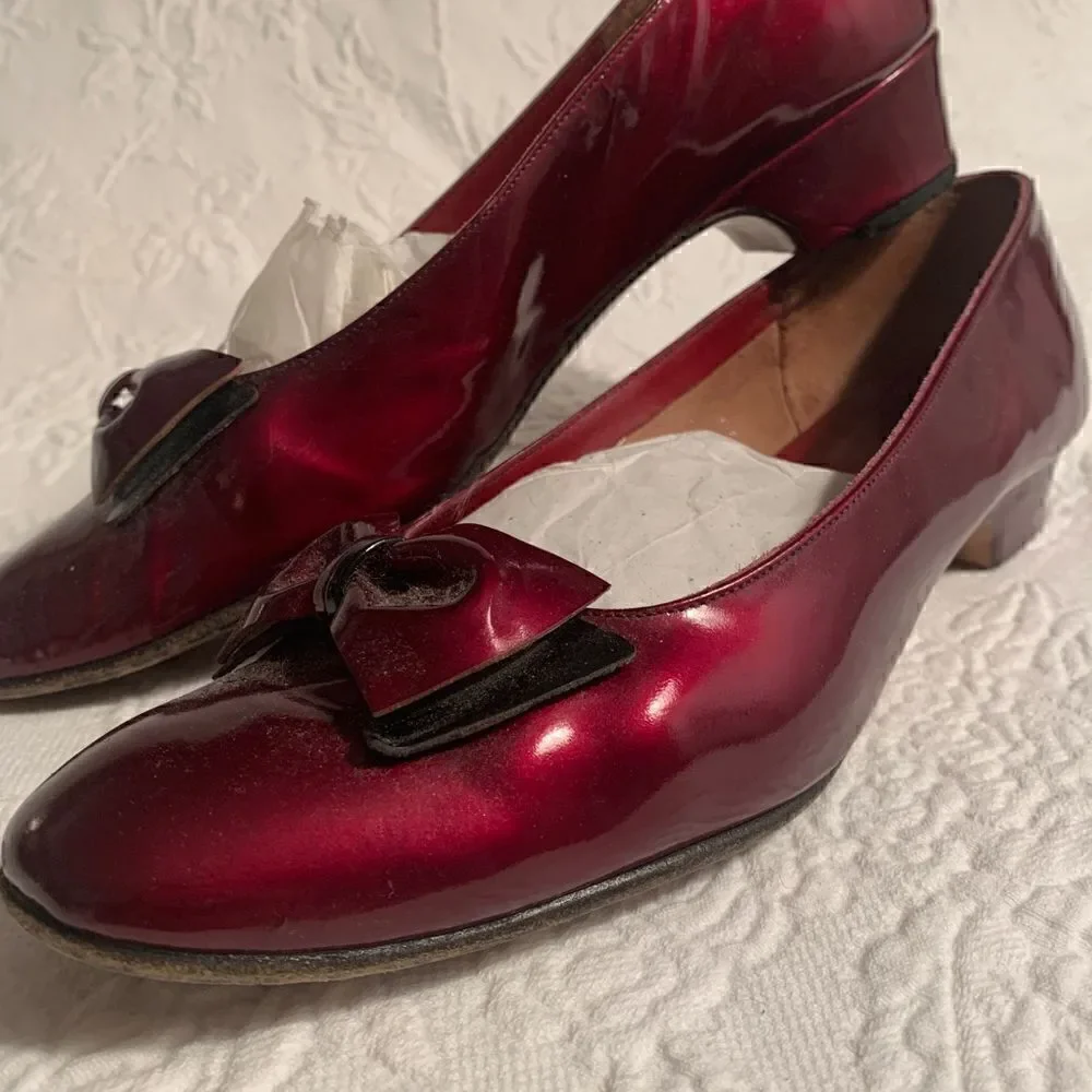 Women's Vintage Red Salvatore Ferragamo Shoes